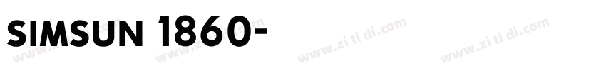 simsun 1860字体转换